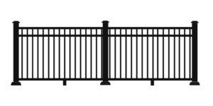 0002 ULTRALOX® Post To Post Rail Square Picket with Mid Rail 300x150 1 | West Coast Aluminum Railing Systems