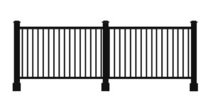 0003 ULTRALOX® Post To Post Rail Square Picket Rail Fascia Mount 300x150 1 | West Coast Aluminum Railing Systems