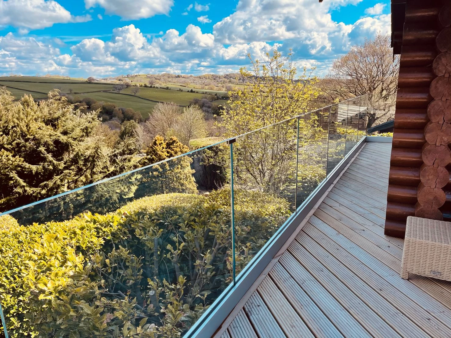 Frameless Glass Railing System wit Shoe Base