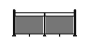 Ultralox 0000 Combination Glass Panel Open Mid Rail 300x150 1 | West Coast Aluminum Railing Systems