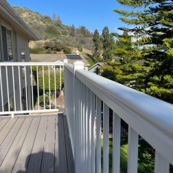 Outdoor patio railing